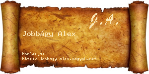 Jobbágy Alex névjegykártya